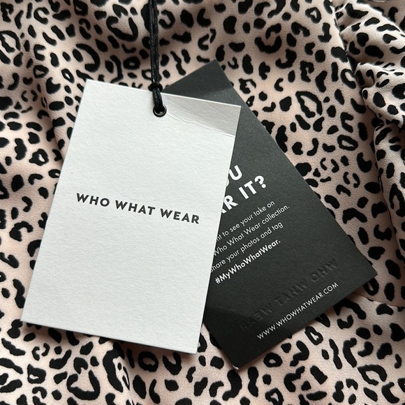 🦇 Who what wear Size small Ruffled animal print dress - Picture 7 of 16